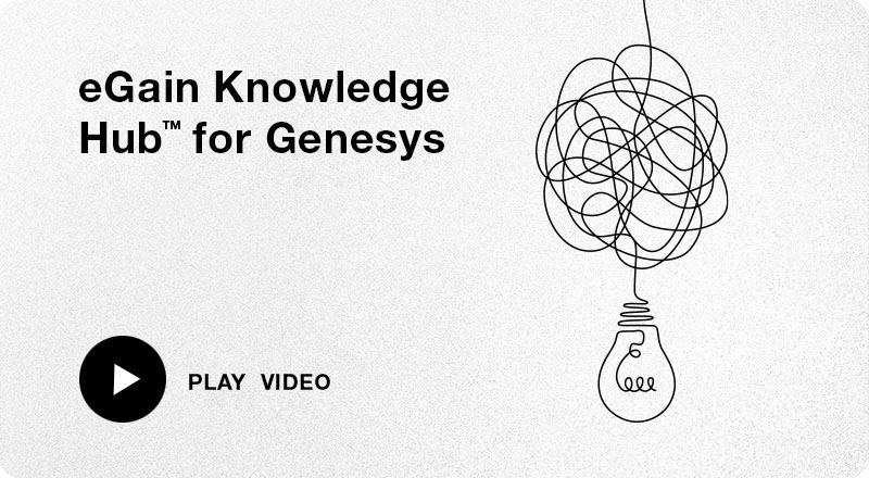 eGain Knowledge Hub for Genesys video