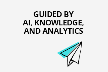 Guided by AI, knowledge, analytics